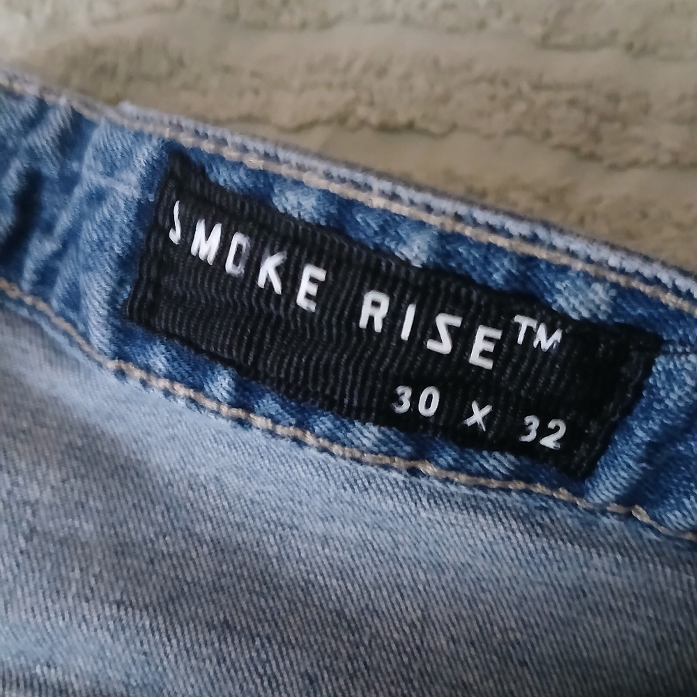 Distressed Light Blue Jeans - Picture 4 of 10